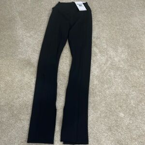 Nike One Women’s High-Waisted Full-Length Split-Hem Leggings size XS Black